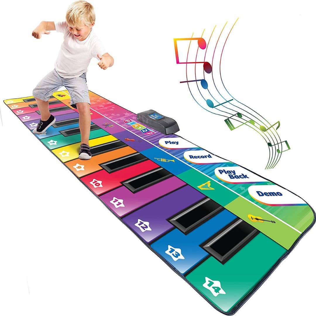 Play22 - Wholesale Musical Toy - Kids & Baby - 6 ft. Floor Piano Mat for Toddlers - Giant Piano Playmat1