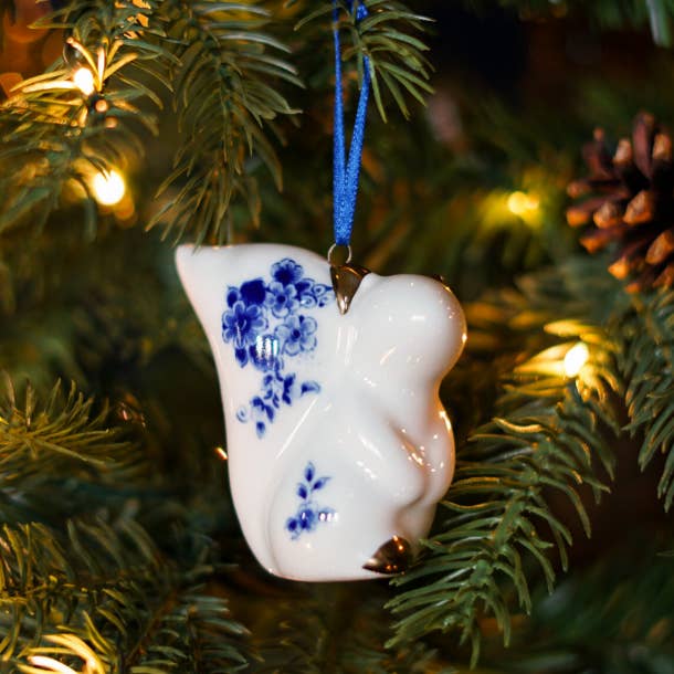 Heinen Delfts Blauw - Wholesale Ornament - Squirrel Christmas ornament