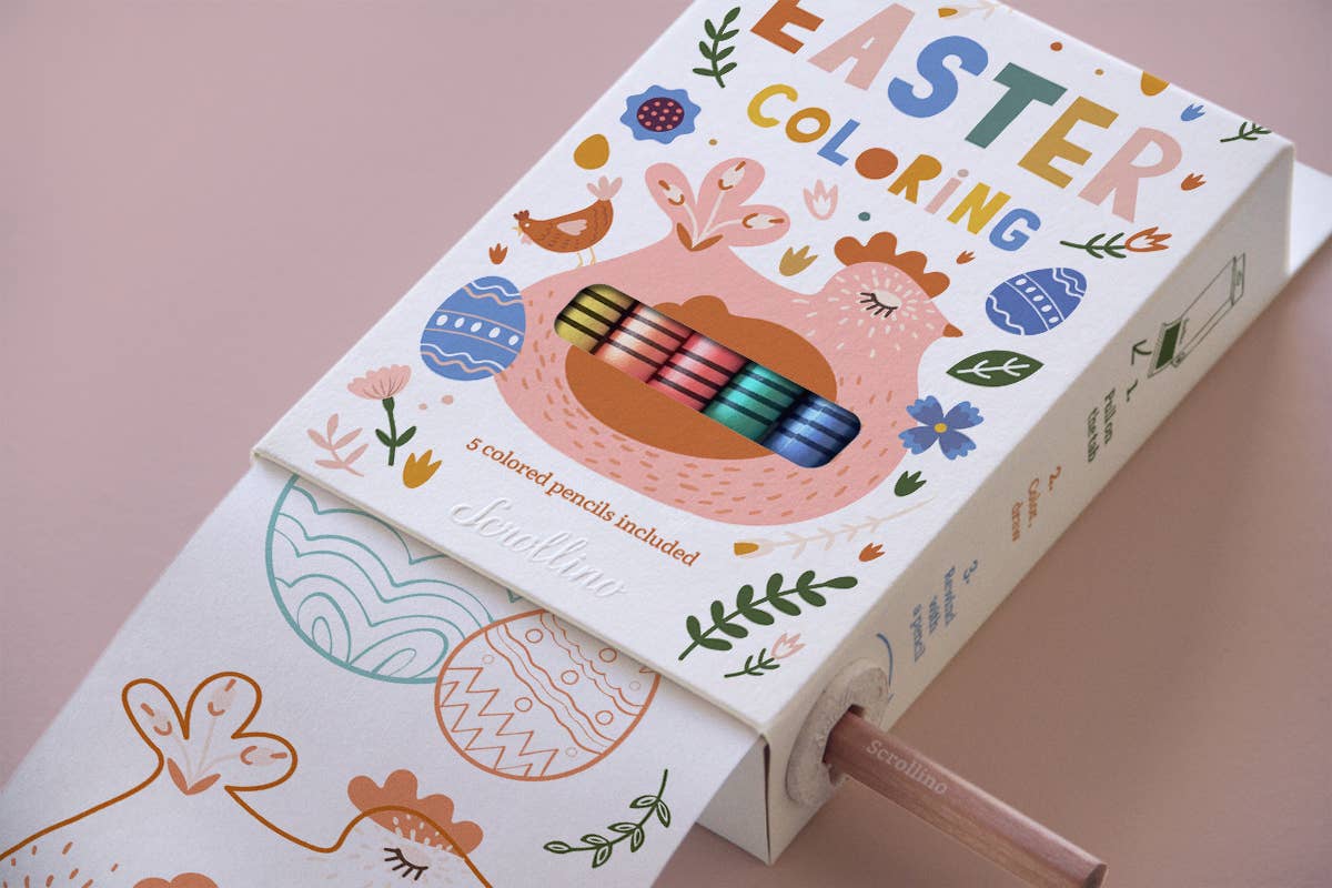 Scrollino - Wholesale Coloring & Activity Book - Kids & Baby - Coloring Book - Scrollino Easter Coloring2