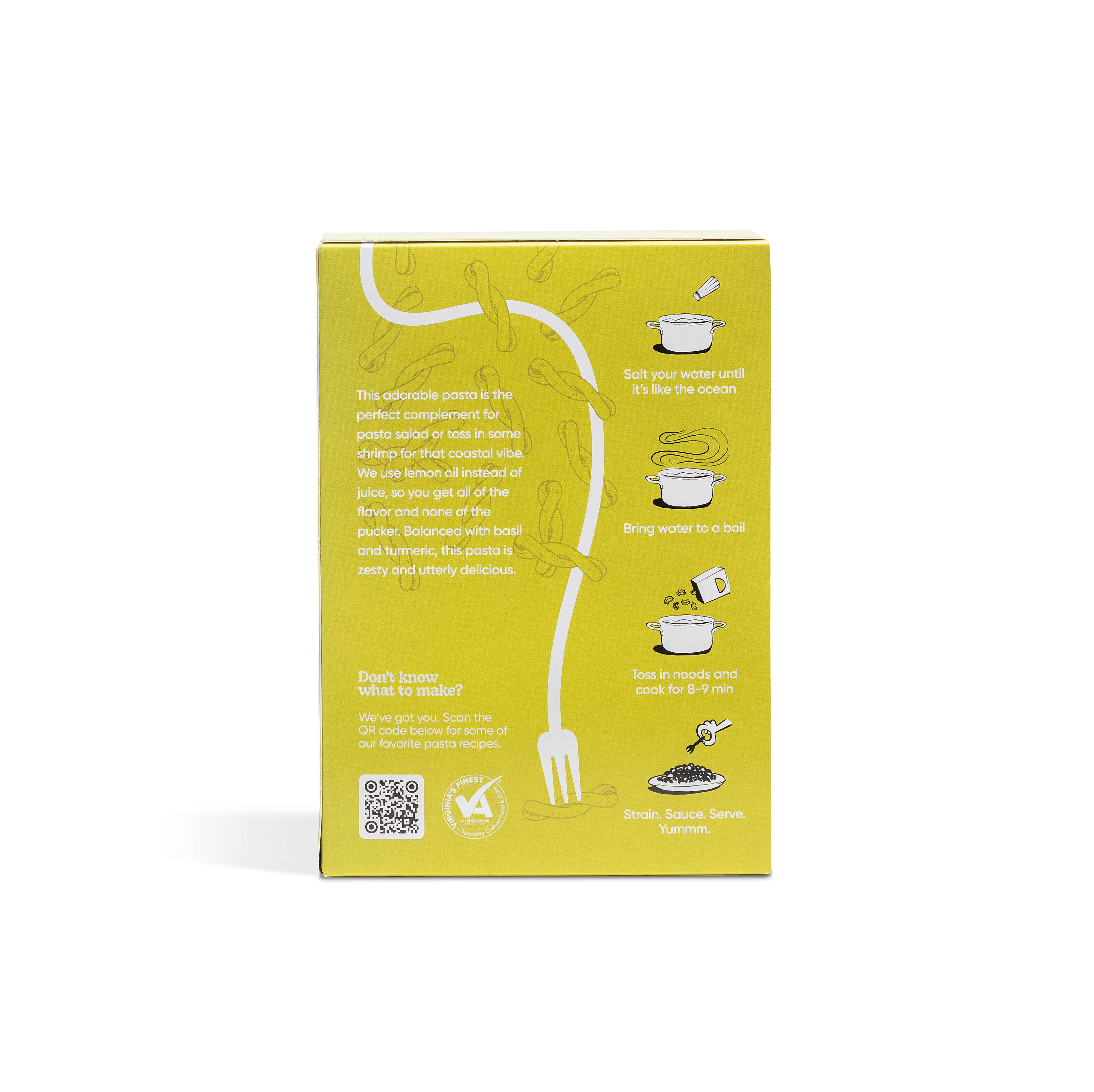 Scratch Pasta - Wholesale Pasta - Lemon Basil Gemelli2