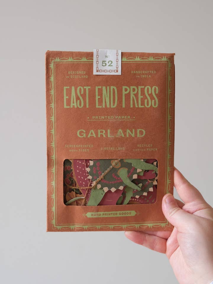 Dinosaurer Syet Guirlande for engroshandel hos East End Press (UK/EU/AU/NZ)