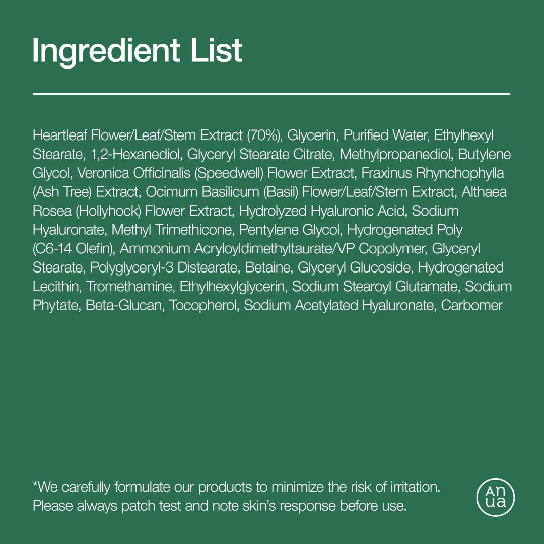 MEHIAZ - Wholesale Facial Moisturizer - Anua Heartleaf Daily Face Lotion—200 ml5