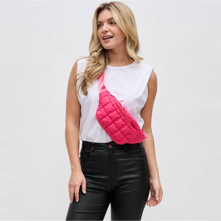 Sol and Selene - Wholesale Belt Bag - Women's - Resurgence - Quilted Puffer Nylon Belt Bag