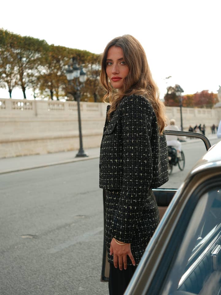 LULUMARY - Wholesale Suit Jacket - Women's - Tweed jacket V3469