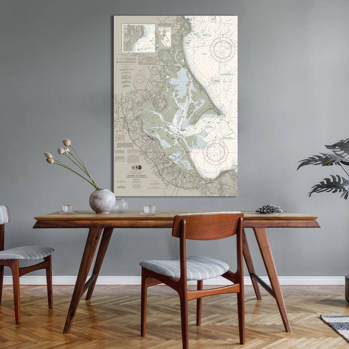 Plymouth, Kingston & Duxbury Nautical Chart for wholesale by The Nautical Chart Co.