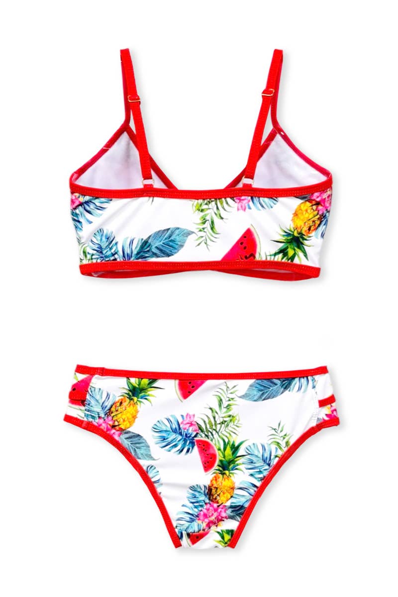 TSW-E25-6847T  Toddler's Two Piece Tropical Print Swimwear for wholesale on Faire1