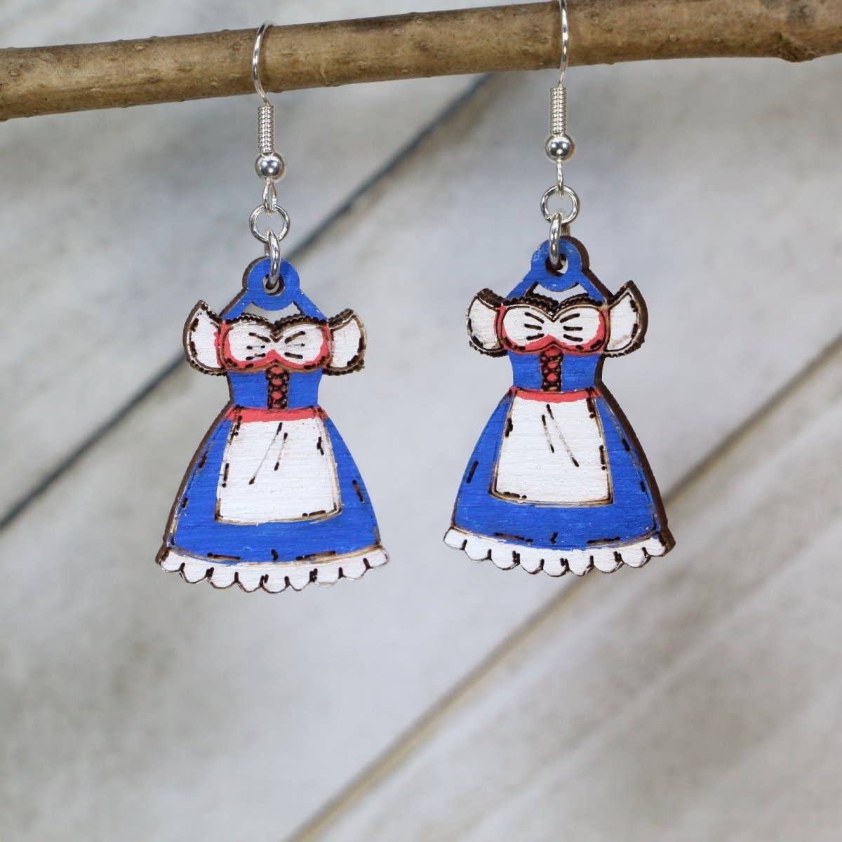 Cates Concepts - Wholesale Dangle Earrings - Dirndl Delight Wooden Earrings1