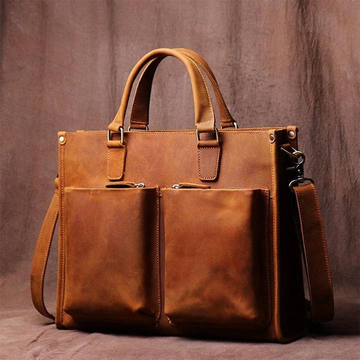 Steel Horse Leather – wholesale Portfölj – Dam – Dagmar läder portfölj | Vintage läder Messenger Väska