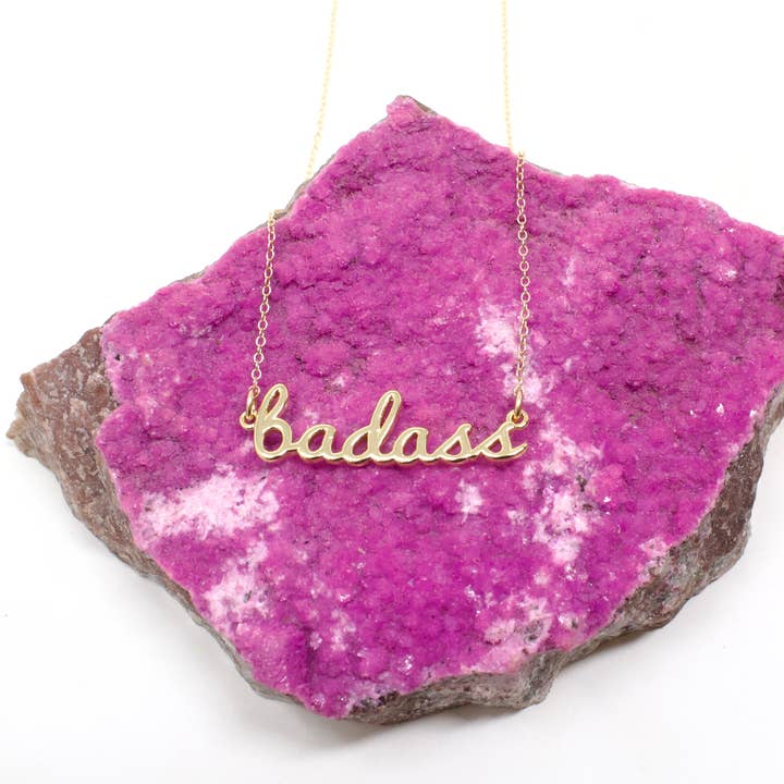 Badass Phrase ketting voor wholesale door Crafts & Love
