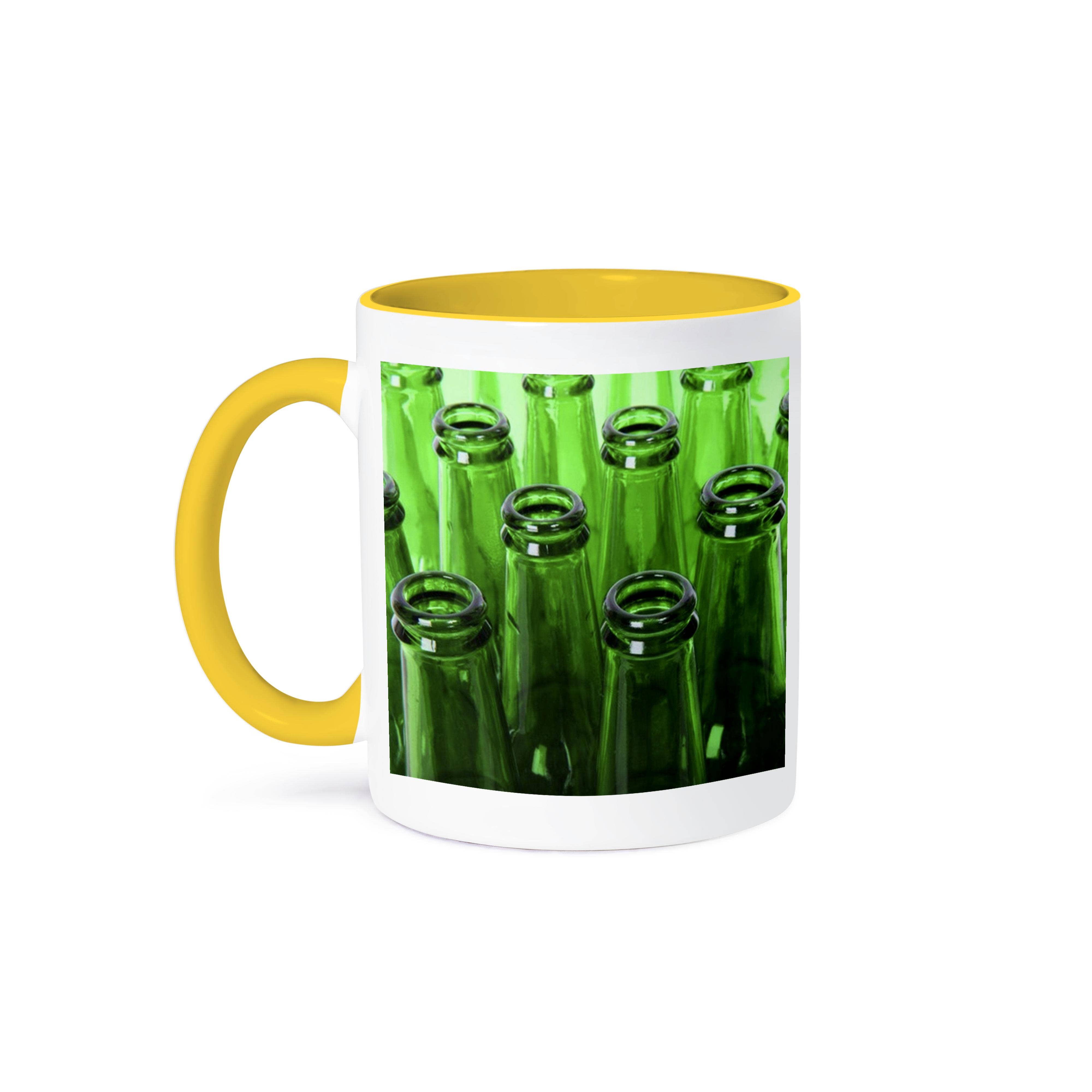 3dRose - Wholesale Coffee Mug - 3dRose, Closeup Of Green Beer Bottles, Mug0