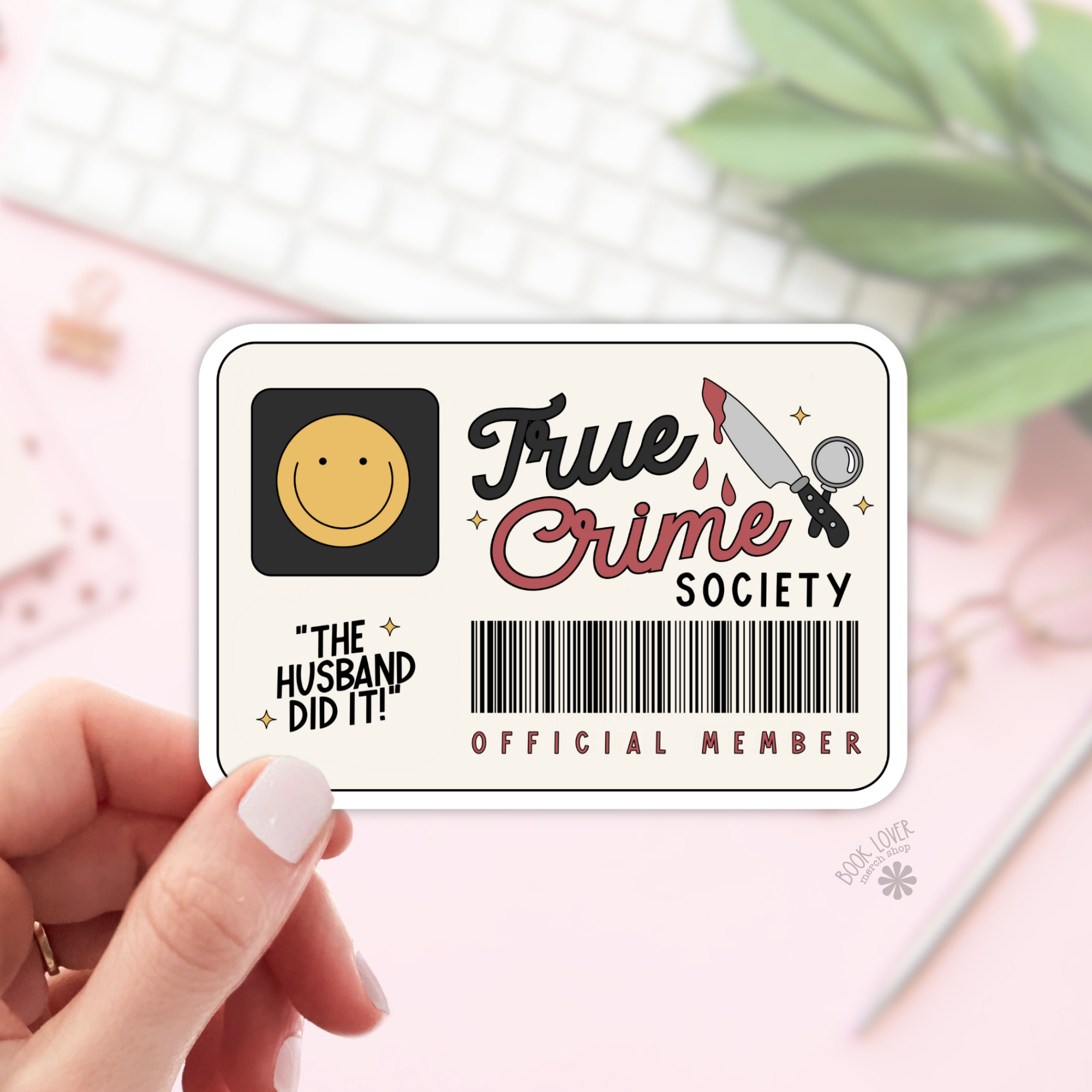 Book Lover Merch Shop - Wholesale Sticker - True Crime Society Stickers / Bookish Stickers / Book Lover 0