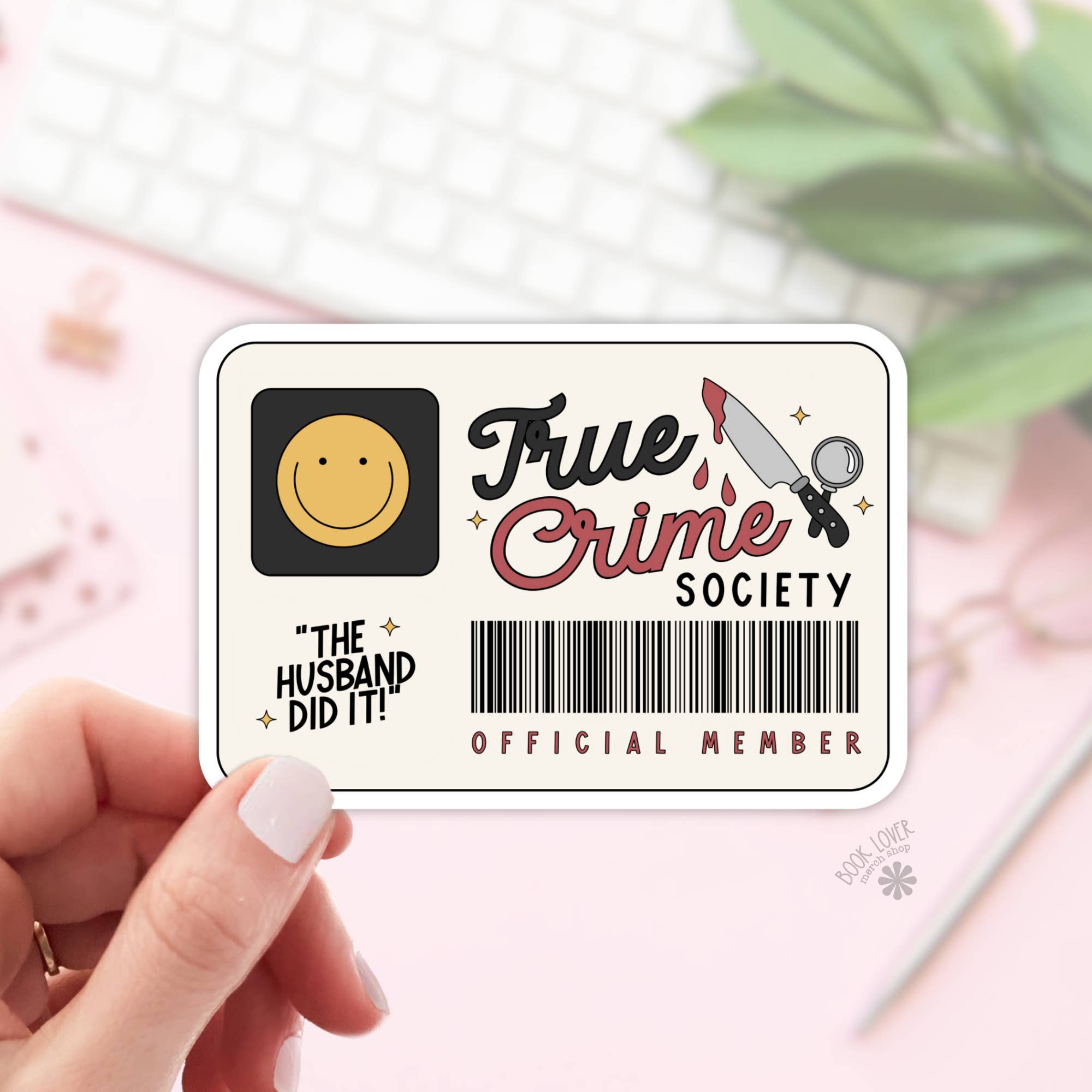 Book Lover Merch Shop - Wholesale Sticker - True Crime Society Stickers / Bookish Stickers / Book Lover