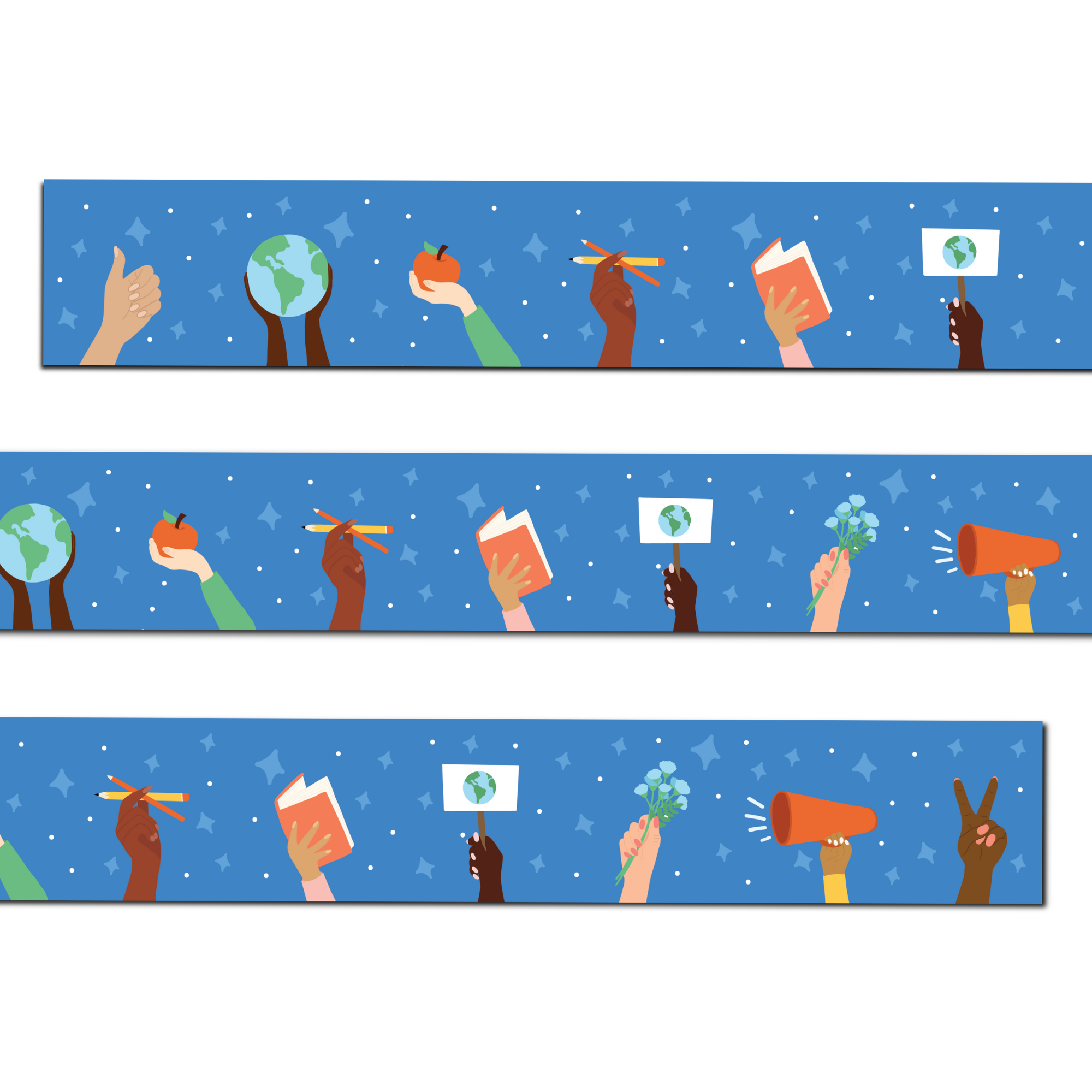 Oh Happy Dani - Wholesale Bulletin Board - Make a Change Bulletin Board Border Pack1