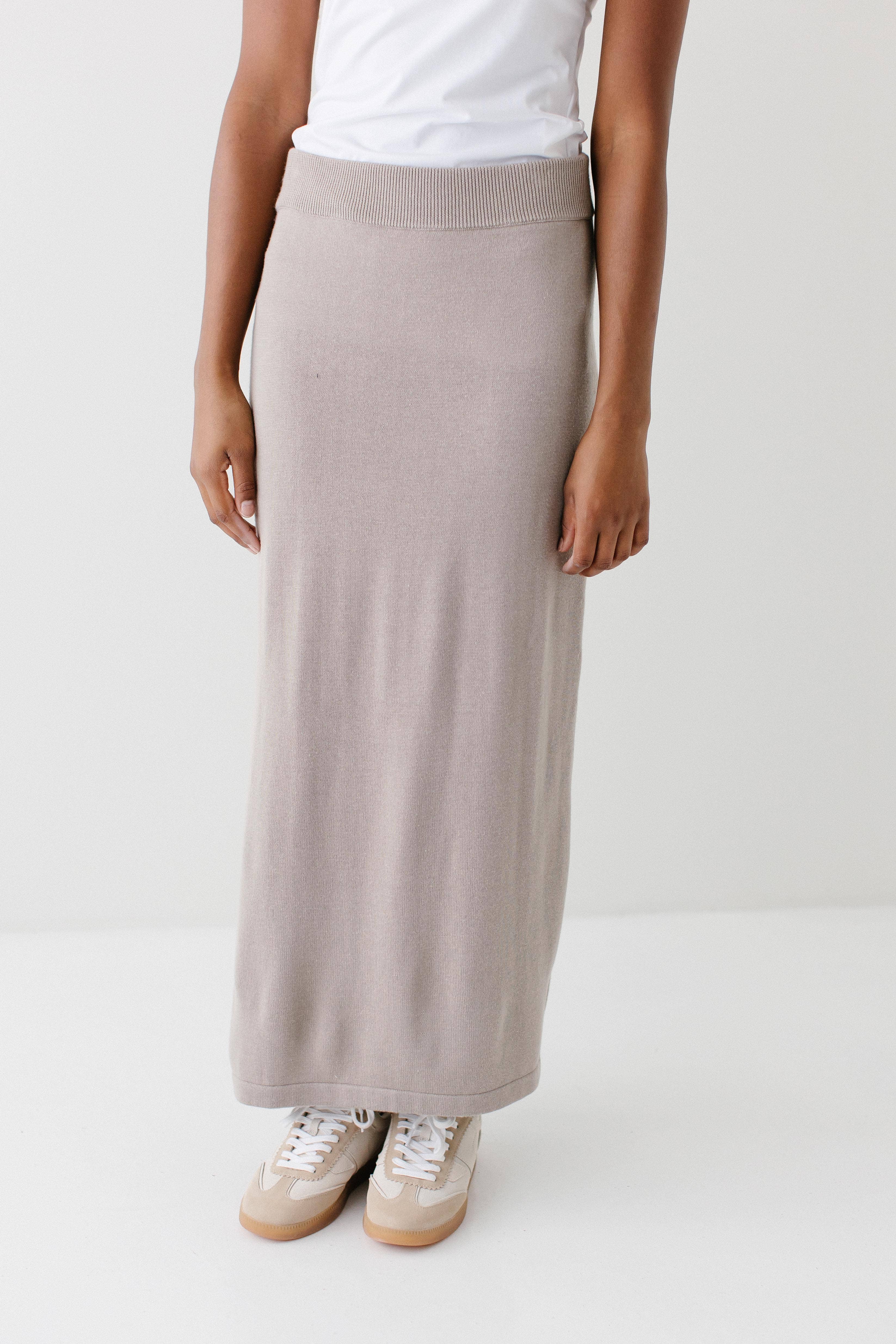 The Main Street Exchange - Wholesale Skirt - Women's - 'Jana' Cotton Blend Midi Sweater Skirt1