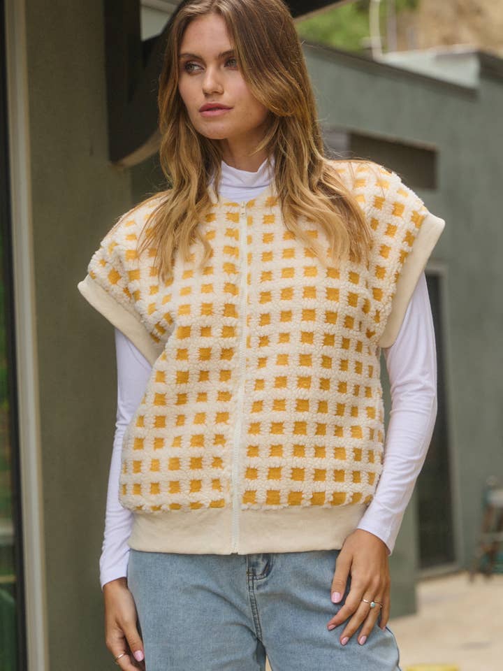 Chaleco sherpa texturizado para venta al por mayor de Oddi