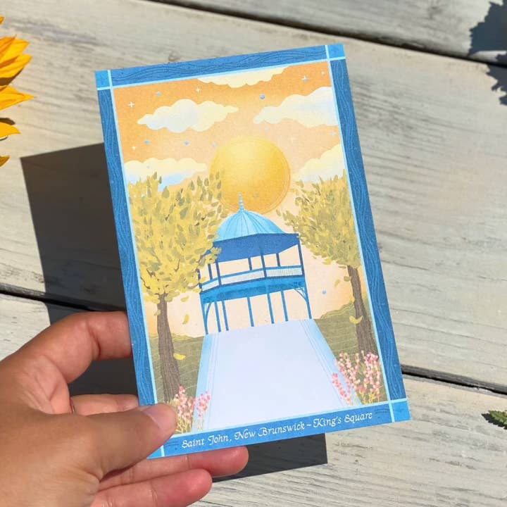 Place du Roi | Carte postale de Saint John, Nouveau-Brunswick pour la vente par Cheeky Peach Designs