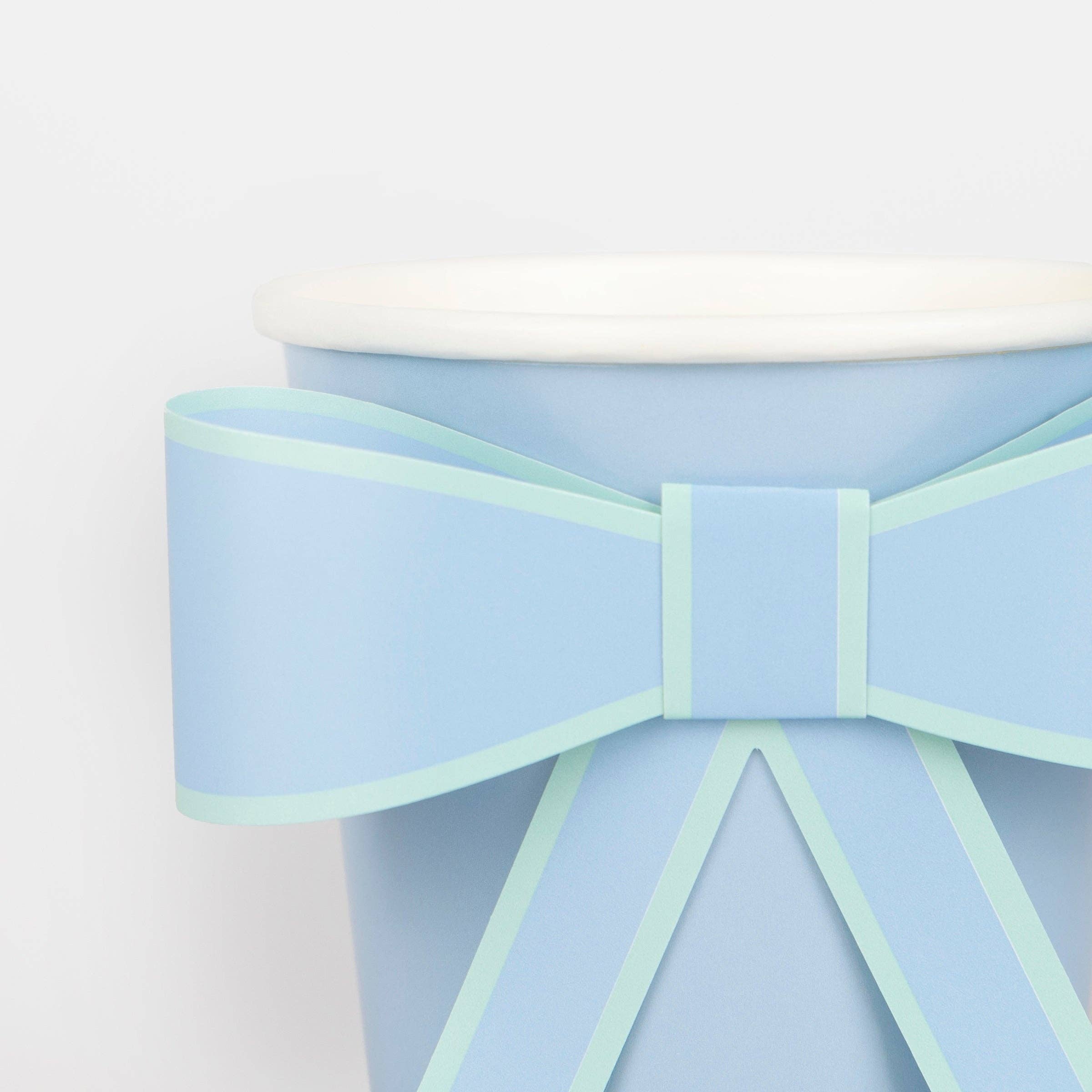 Meri Meri – wholesale Disposable cup – Pastel Bow Cups1