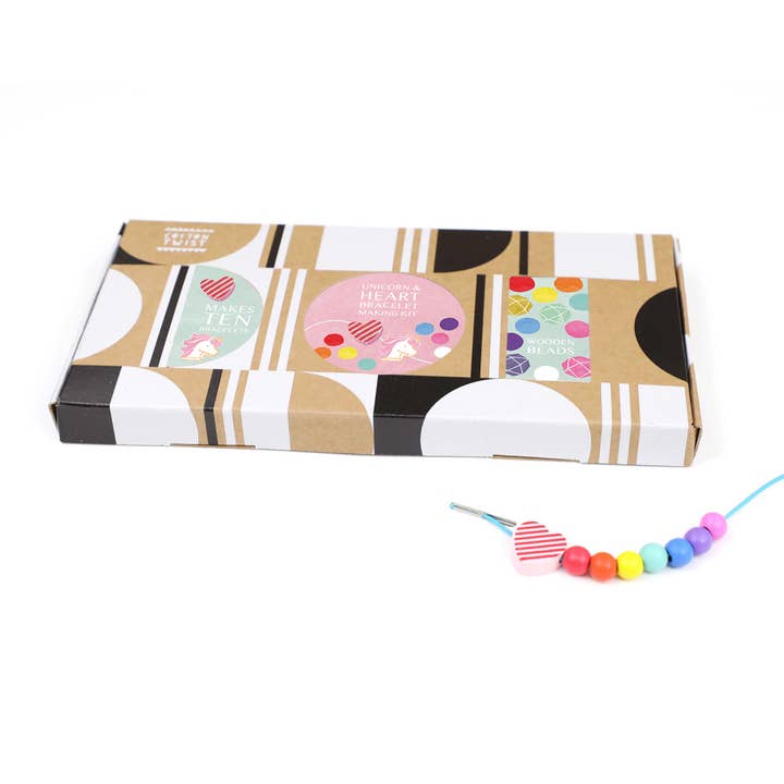 Cotton Twist (USA DUTIES PAID) - Wholesale DIY Jewelry - Kids - Unicorn & Heart Bracelet Making Kit2