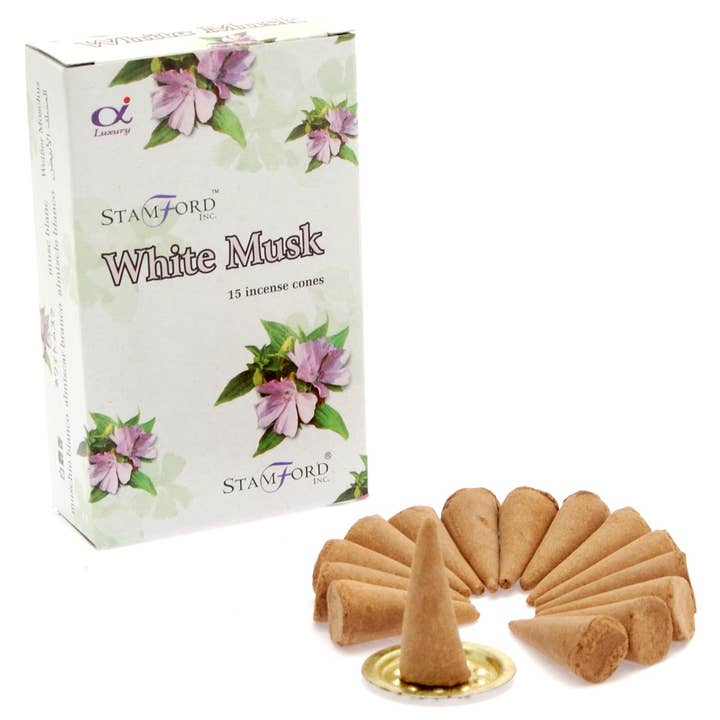 White Musk Cones for wholesale by Ancient Wisdom