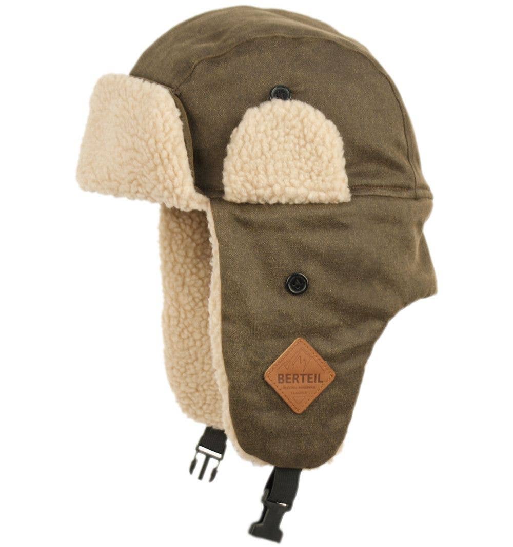Epoch hats - Wholesale Trapper/Bomber Hat - Unisex - Wax Cotton with Sherpa Fur Winter Trapper Hats