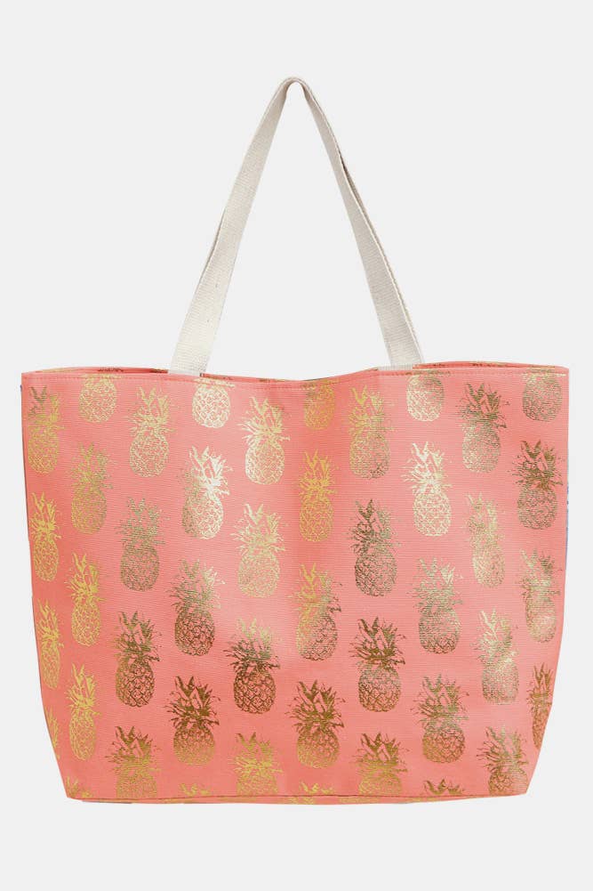 Hana – wholesale Beach bag – Pineapple Pattern Beach Bag6