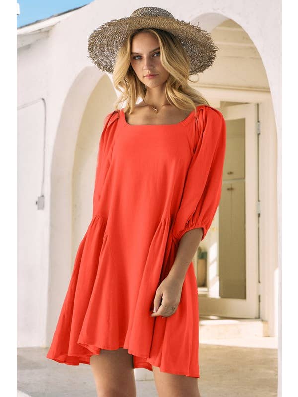 Oddi - Wholesale Dress - Women's - Back Tie Mini Dress