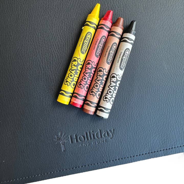 NOIR/GRIS Holliday and Home ~ 100% CUIR VEGAN - MATELAS À LANGER POUR BÉBÉ - en vente sur Faire14