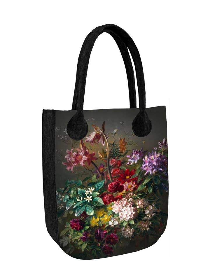 Bouquet Bertoni City Line Felt Shopper Bag Anthracite for wholesale by IngrossoBertoni by INCI Srl