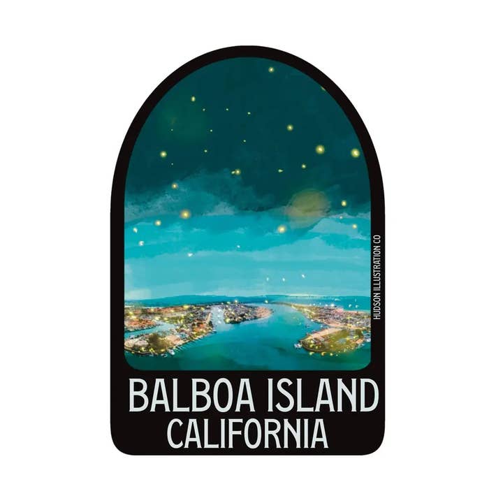 Autocolante/Íman/Impressão/Postcard de Balboa Island Califórnia por atacado de About Town Co