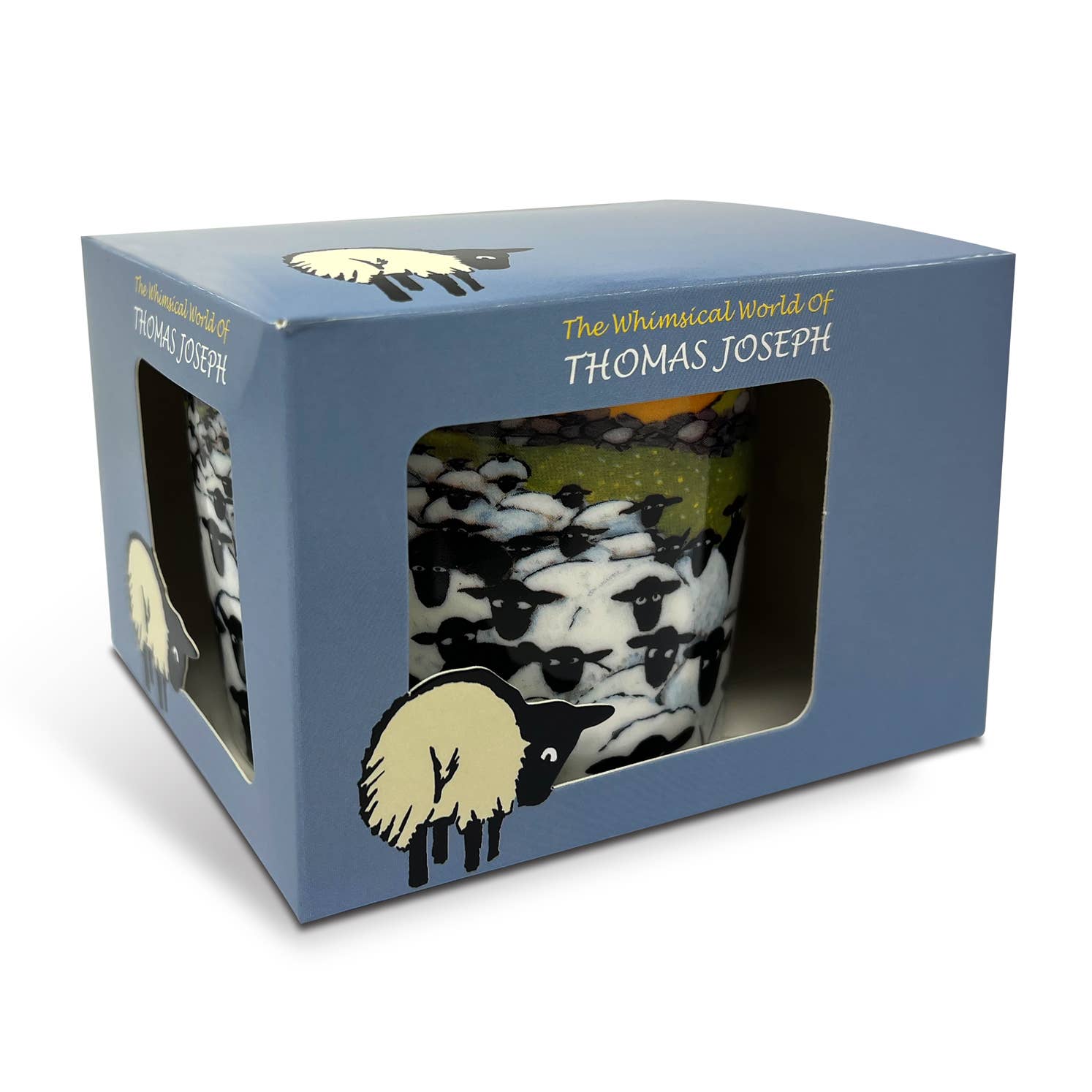 The Whimsical World of Thomas Joseph - Vendita all'ingrosso Tazza - Tazza in New Bone China a tema pecore "Early Morning Rush Hour"3