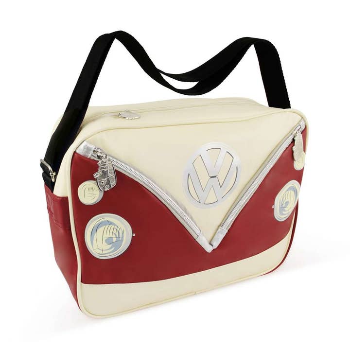 Bolsa transpassada VW T1 Bus formato paisagem - vermelha por atacado de VW Collection by BRISA