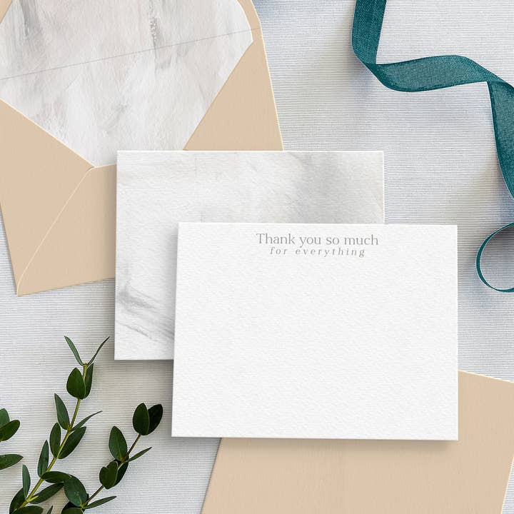 Thank you so much - Acrylic Notecards for wholesale by Crafty Paper Co.