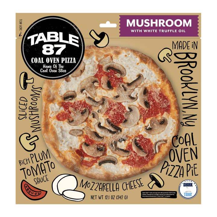 Table 87 - Wholesale Shelf Stable Prepared Meal - Coal Oven Mushroom Truffle 10" Pizza