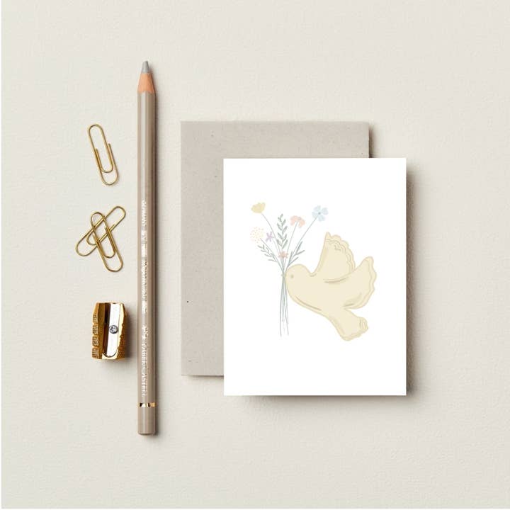 Baby Greeting Card | Baptism Card for Baby | Hand Drawn Card for wholesale by Christine Collective Co