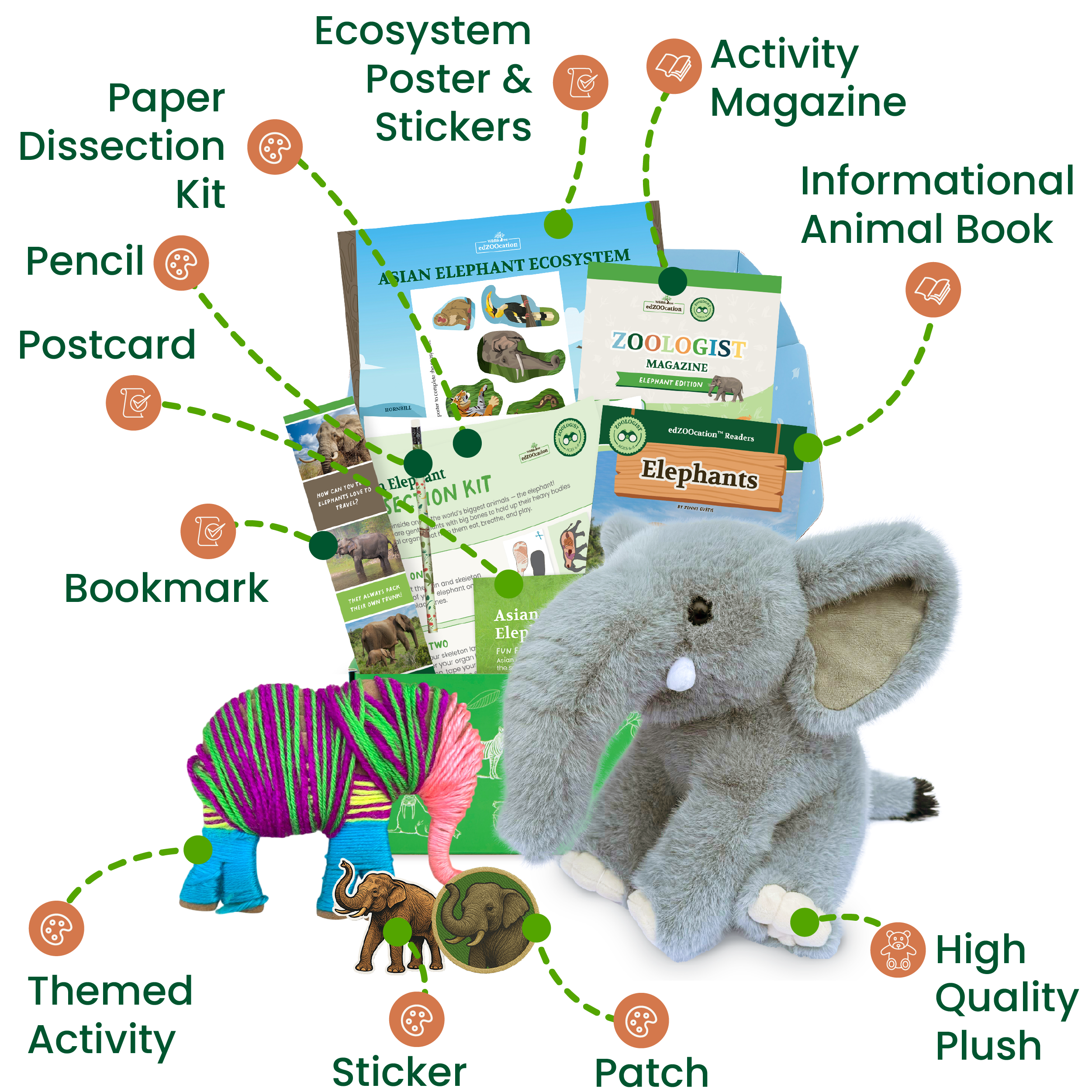Wildlife Tree - Wholesale Toy Set - Kids - Elephant Zoologist Box (Ages 6-8)1