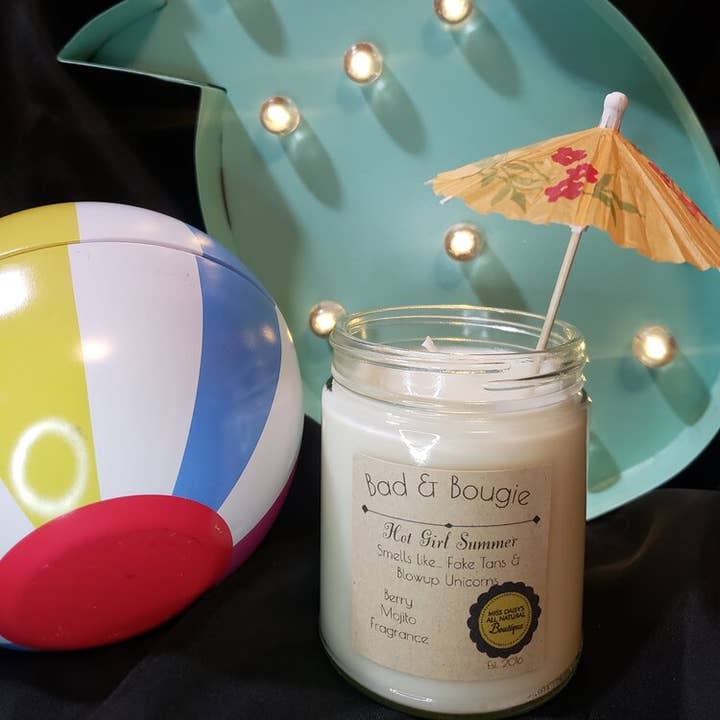 Bad & Bougie: Hot Girl Summer Candle for wholesale by Miss Daisy's All Natural Boutique