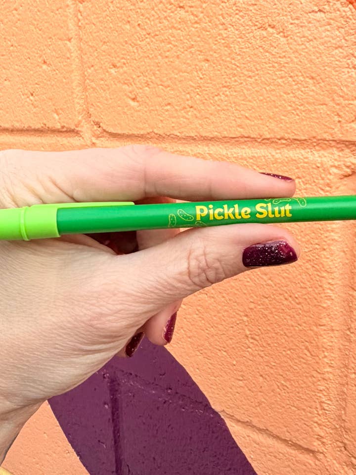 Pickle Slut Pen for wholesale by Hilarious Humanitarian