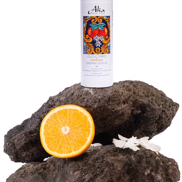 Alia skin care - Wholesale Bath/Body Oil - EMOLLIENT BODY OIL with sweet orange essential oil4