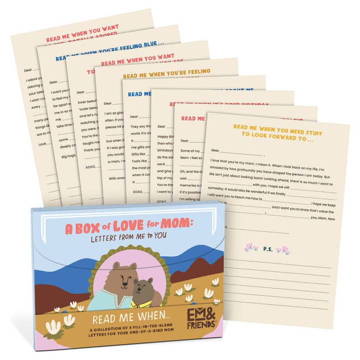 Knock Knock - Wholesale Love Card - A Box of Love for Mom Fill in the Blank Read Me When Letters