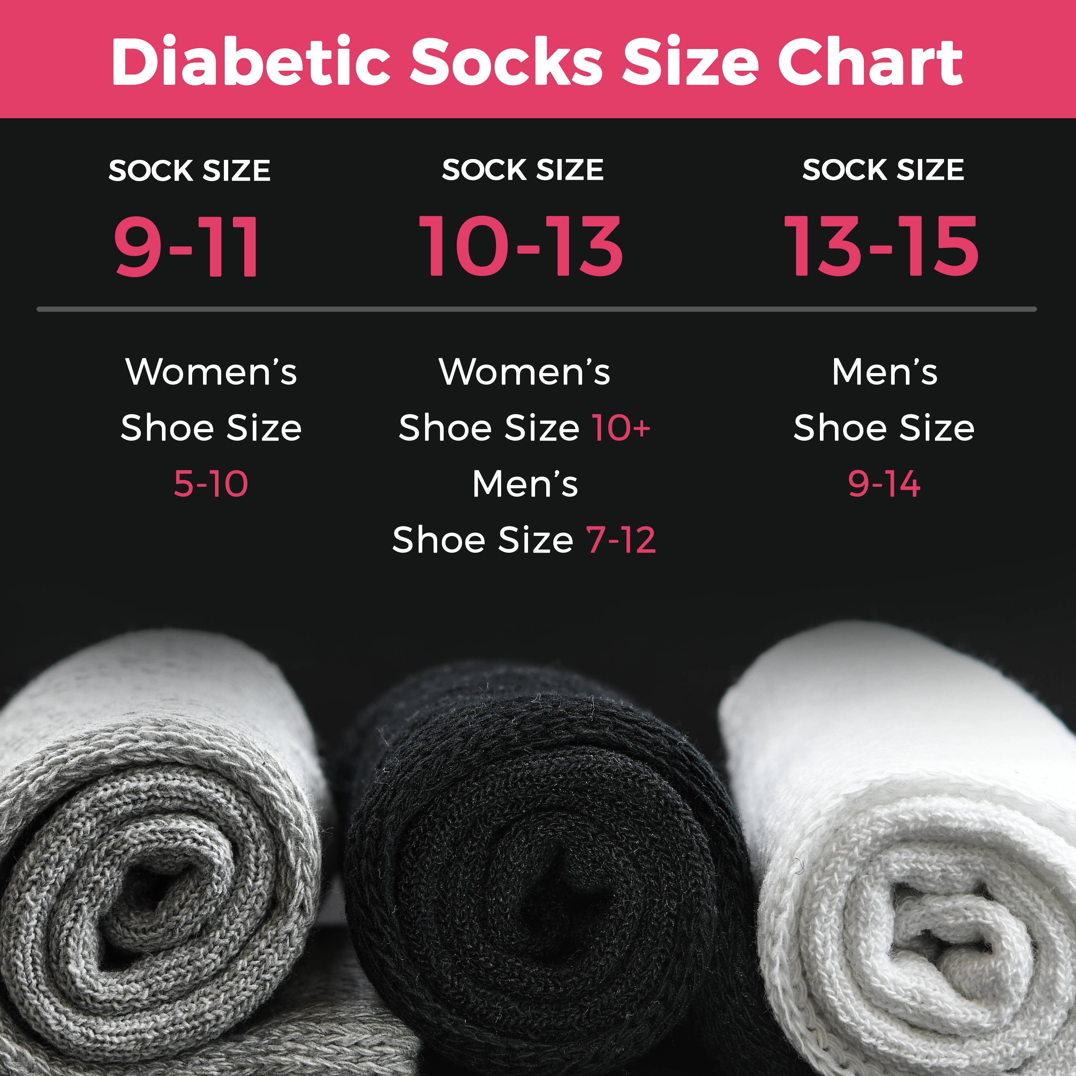 Debra Weitzner - Wholesale Socks - Unisex - Diabetic Crew Socks - 6 Pairs3