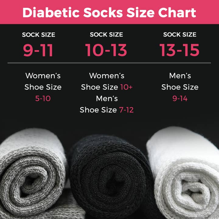 Debra Weitzner - Wholesale Socks - Unisex - Diabetic Crew Socks - 6 Pairs3