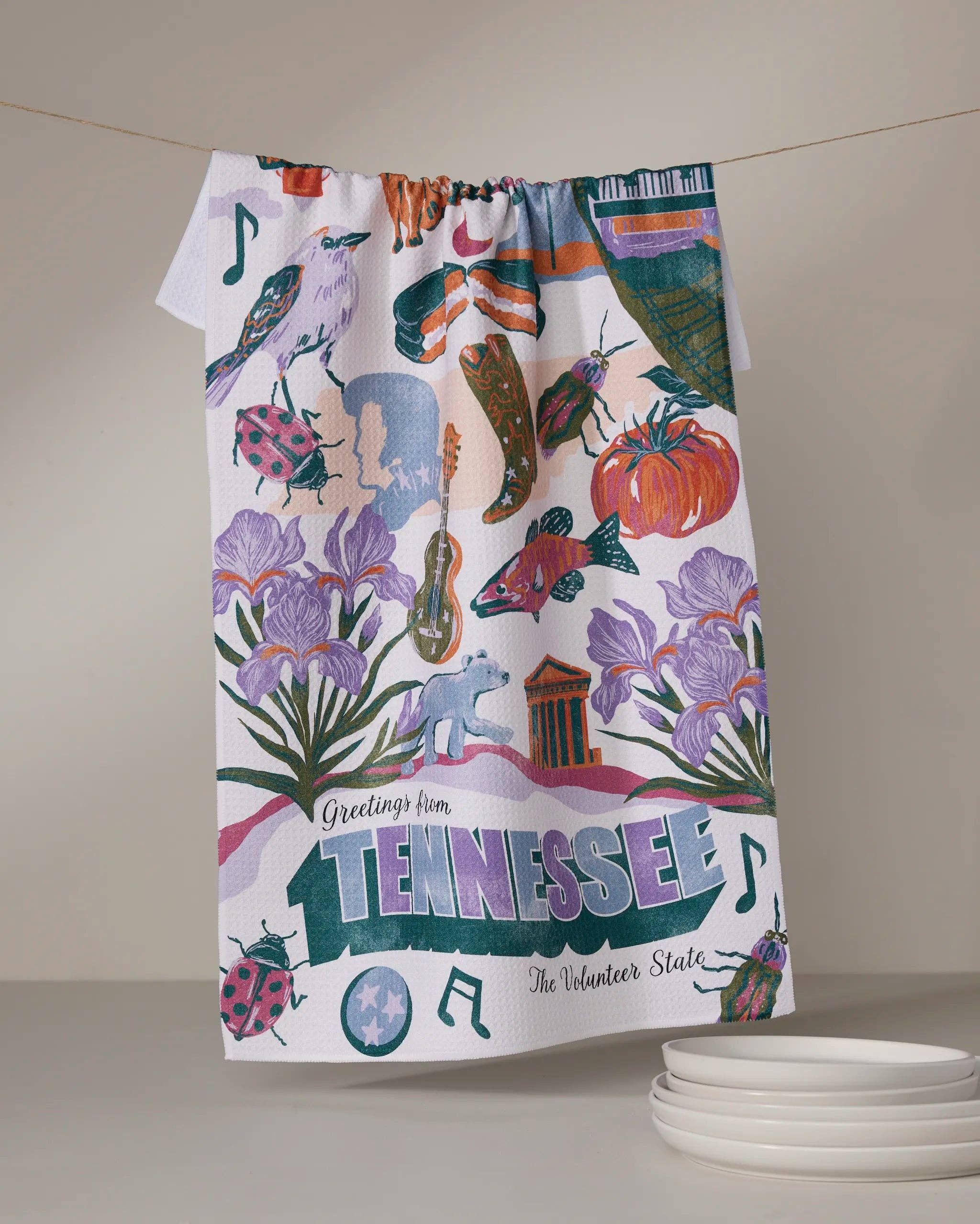 Geometry - Wholesale Tea Towel - Greetings From Tennessee Tea Towel0