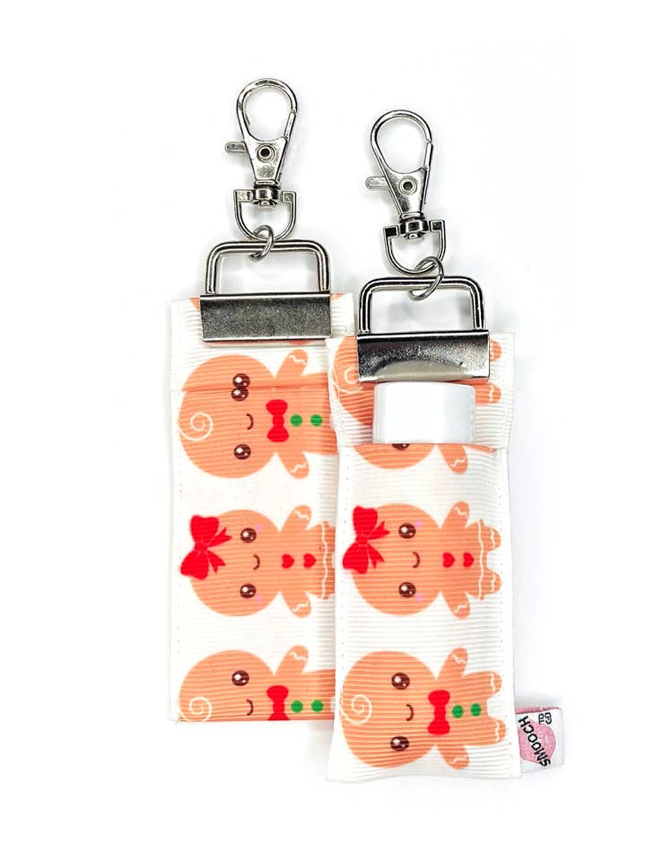 Holiday - Gingerbread Kids - Lip Balm Holder (Single) for wholesale by Smooch To Go