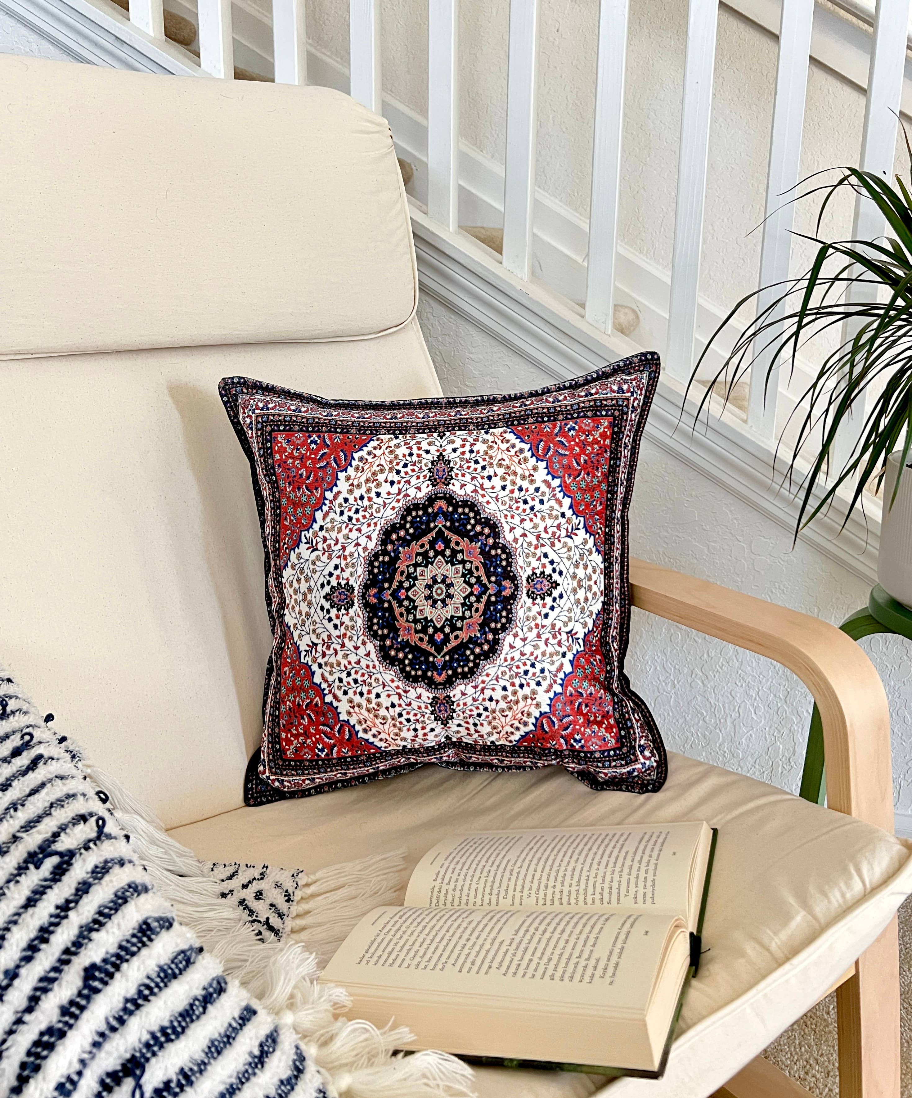 Umays Boho – Capa de almofada decorativa por atacado – Capa de Almofada Decorativa 18x18, Capa de Almofada Artesanal7