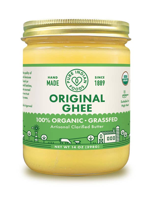 Pure Indian Foods - Wholesale Cooking Oil - Original Ghee, Grassfed and Certified Organic1