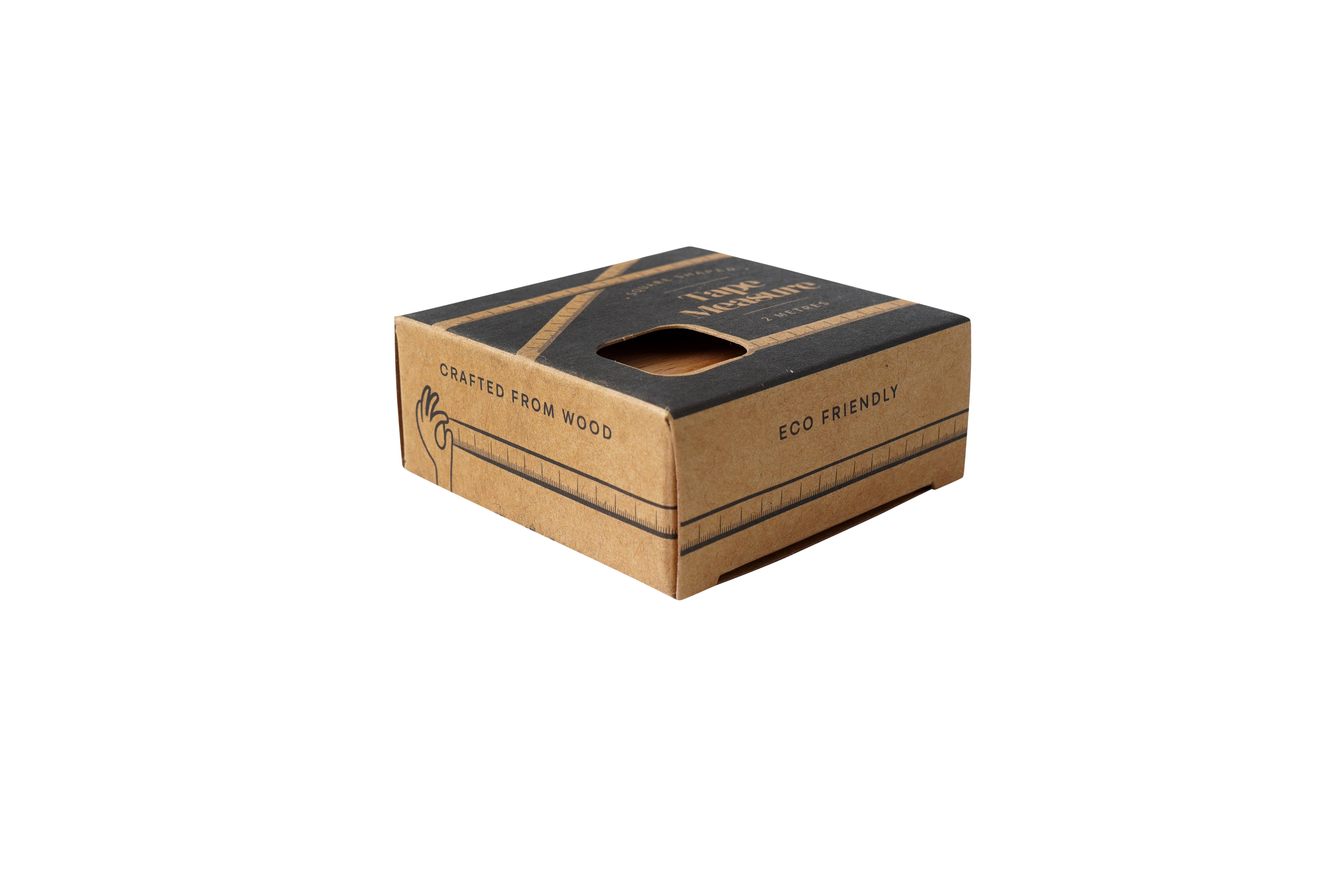 CGB Giftware – wholesale Measuring tape – Oak Wooden 'Dad Rules' Square Tape Measure4