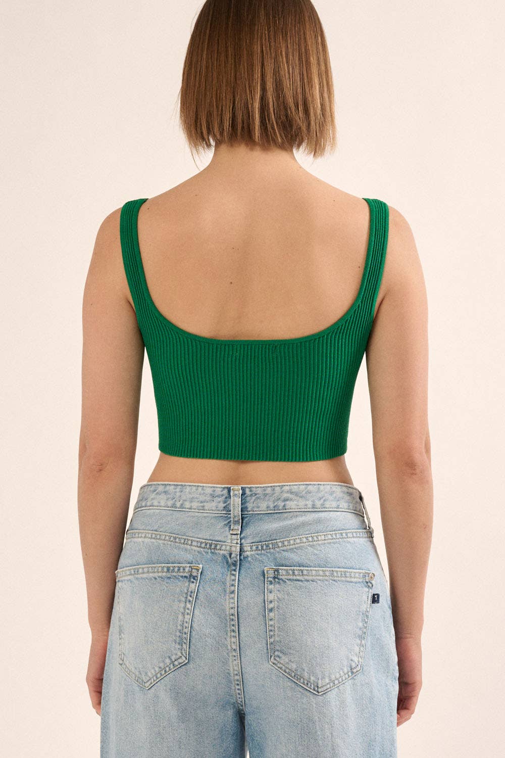 Promesa USA - Vendita all'ingrosso Canotta - Donna - Canotta con scollo rotondo in maglia a costine Shaper Fit15