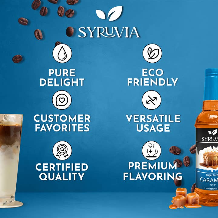 Syruvia - Wholesale Flavored Syrup - Sugar-Free Caramel Syrup4