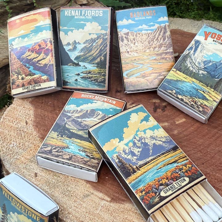 National Parks and Beyond - Wholesale Matches - Mount Rainier National Park Vintage-looking Matchboxes2