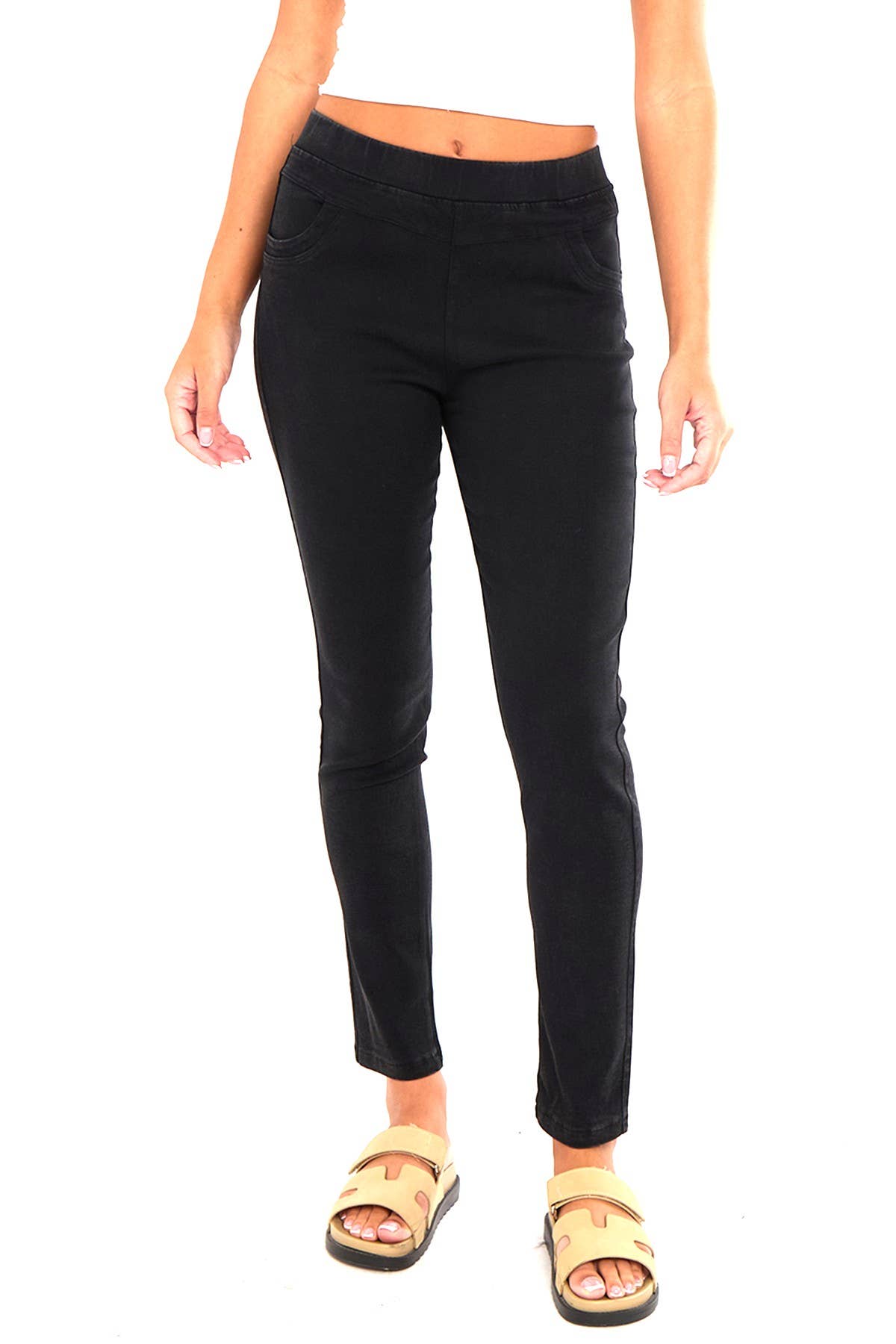 Superbia - Wholesale Pants - Women's -  High Waist 4 way Pull-on Stretch Stone Wash Magic Jeggings8